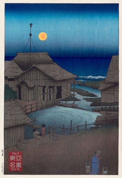 01. Sông Mishima ở Mutsu (Mutsu Mishimagawa) 1919 - Kawase Hasui
